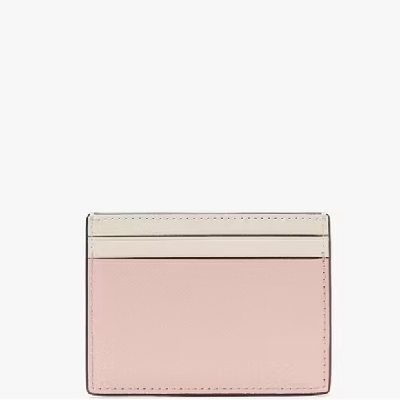 NWT Kate Spade Pink and Cream Card Holder - Picture 4 of 7